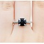 Ring David Yurman .04ctw Round Diamonds 8mm Onyx SS Sz6.5 3.17g 225080032
