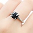 Ring David Yurman .04ctw Round Diamonds 8mm Onyx SS Sz6.5 3.17g 225080032