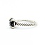 Ring David Yurman .04ctw Round Diamonds 8mm Onyx SS Sz6.5 3.17g 225080032