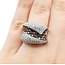 Ring Wave 2.0ctw Round Diamonds 18kw Sz6 11.9g 225080044