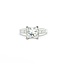 Ring 1.57ct Princess Diamond .12ctw Diamonds 14kw sz5.25 3.7g 225080085