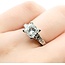 Ring 1.57ct Princess Diamond .12ctw Diamonds 14kw sz5.25 3.7g 225080085