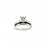 Ring 1.57ct Princess Diamond .12ctw Diamonds 14kw sz5.25 3.7g 225080085