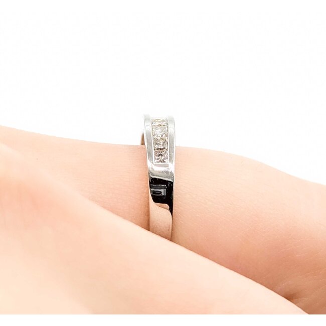 Ring .35ctw Princess Diamonds 14kw Sz5.25 2g 225080086