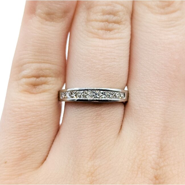 Ring .35ctw Princess Diamonds 14kw Sz5.25 2g 225080086