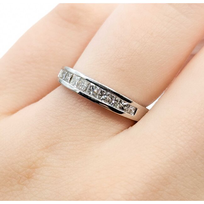 Ring .35ctw Princess Diamonds 14kw Sz5.25 2g 225080086