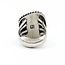 Ring Native American Turquoise SS 28.7x22.5mm Sz8.5 12.3g 225080028