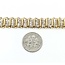 Bracelet Wave Link 5.00ctw Round Diamonds 10ky 10mm 7" 19.45g 125080007