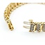 Bracelet Wave Link 5.00ctw Round Diamonds 10ky 10mm 7" 19.45g 125080007