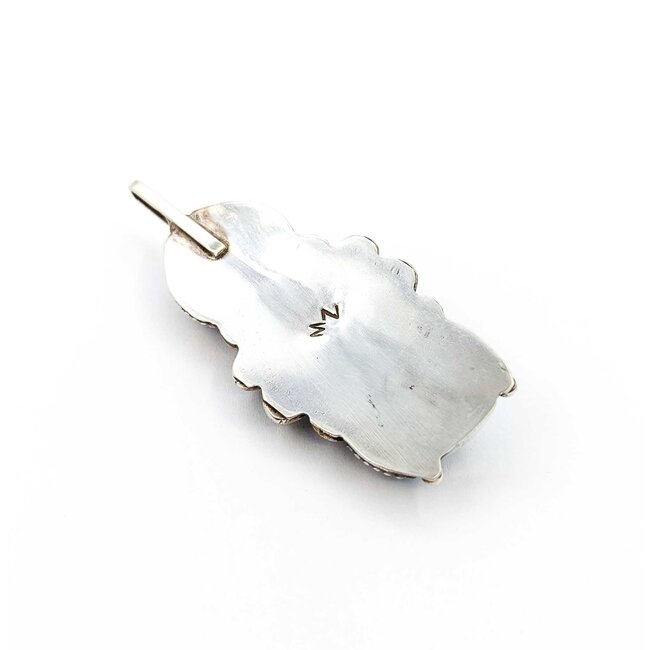 Pendant Native American 3 Stone Turquoise SS 71.4x31mm 25.4 225080029