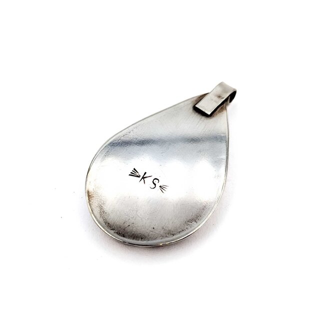 Pendant Native American Turquoise SS 63x36mm 23.1g 225080026