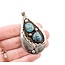Pendant Native American Turquoise SS 63x36mm 23.1g 225080026