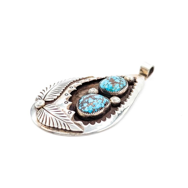 Pendant Native American Turquoise SS 63x36mm 23.1g 225080026
