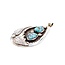 Pendant Native American Turquoise SS 63x36mm 23.1g 225080026