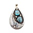 Pendant Native American Turquoise SS 63x36mm 23.1g 225080026