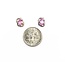 Earrings 1.30ct Pink Sapphire 14kw 9x7mm 1.62g 225090009