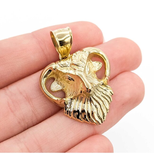 Pendant Rams Head 10ky 1.5x1.05" 4.2g 125092014