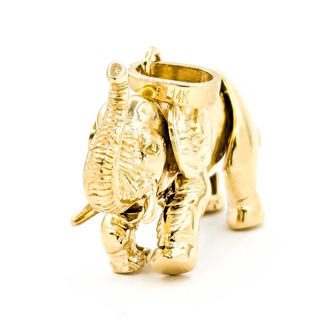 Pendant Articulated Elephant 14ky 1x.6" 5.18g 125092008