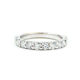Ring 11 Stone .88ctw Round Diamonds 14kw Sz6 2.77g 225090018