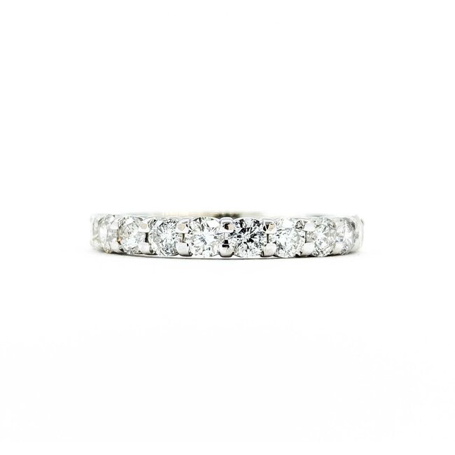 Ring 11 Stone .88ctw Round Diamonds 14kw Sz6 2.77g 225090018