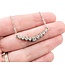 Necklace 9 Stone .75ctw Round Diamonds 14w 32x4.5mm 19.5" 4.65g 225090014