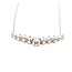 Necklace 9 Stone .75ctw Round Diamonds 14w 32x4.5mm 19.5" 4.65g 225090014