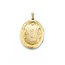Locket Etched "M" Monogram 10ky .9x.6" 3.1g 125062044
