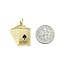 Pendant Royal Flush Poker Cards 14ky 1x.8" 3.09g 125092013
