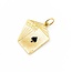 Pendant Royal Flush Poker Cards 14ky 1x.8" 3.09g 125092013