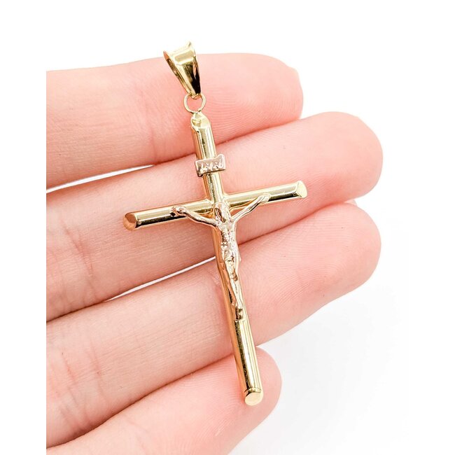 Pendant Crucifix 14ky 2x1" 1.63g 125082005