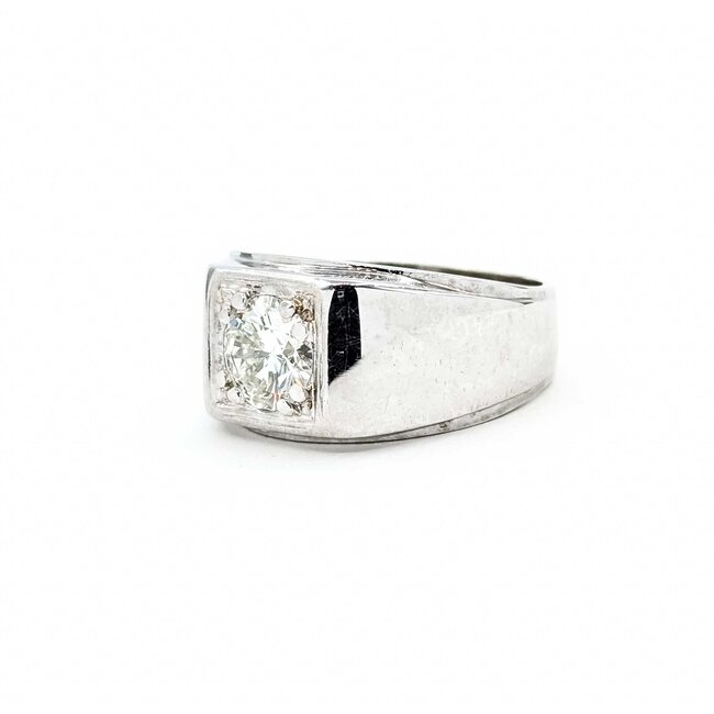 Ring 1.57ct Round Diamond 14kw Sz11 9.40g 225090002