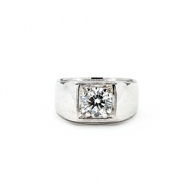 Ring 1.57ct Round Diamond 14kw Sz11 9.40g 225090002