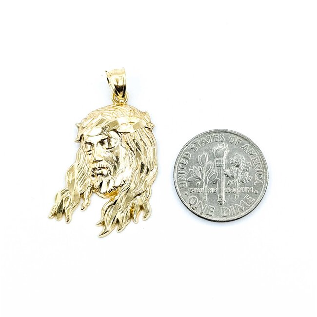 Pendant Jesus Thorn Crown 14ky 1.25x.75" 2.74g 125092011