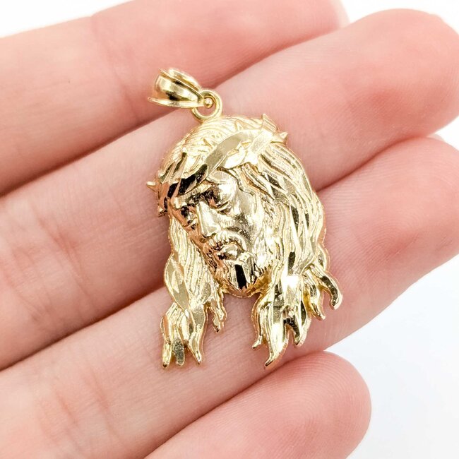 Pendant Jesus Thorn Crown 14ky 1.25x.75" 2.74g 125092011