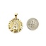 Pendant Jesus Medallion 10ky .9x9" 1.9g 125092016