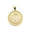 Pendant Jesus Medallion 10ky .9x9" 1.9g 125092016
