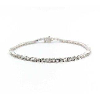 Bracelet Tennis 2.50ct Round Diamonds 14kw 7.5" 10.26g 225090020
