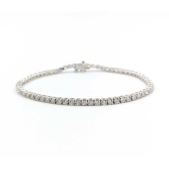 Bracelet Tennis 2.50ct Round Diamonds 14kw 7.5" 10.26g 225090020