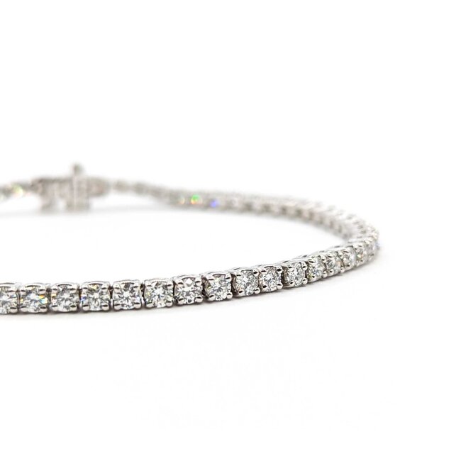Bracelet Tennis 2.50ct Round Diamonds 14kw 7.5" 10.26g 225090020