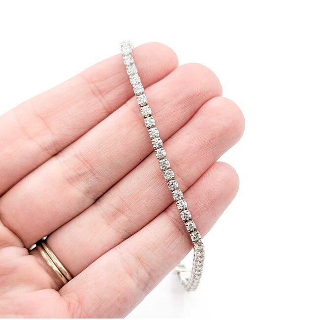 Bracelet Tennis 2.50ct Round Diamonds 14kw 7.5" 10.26g 225090020