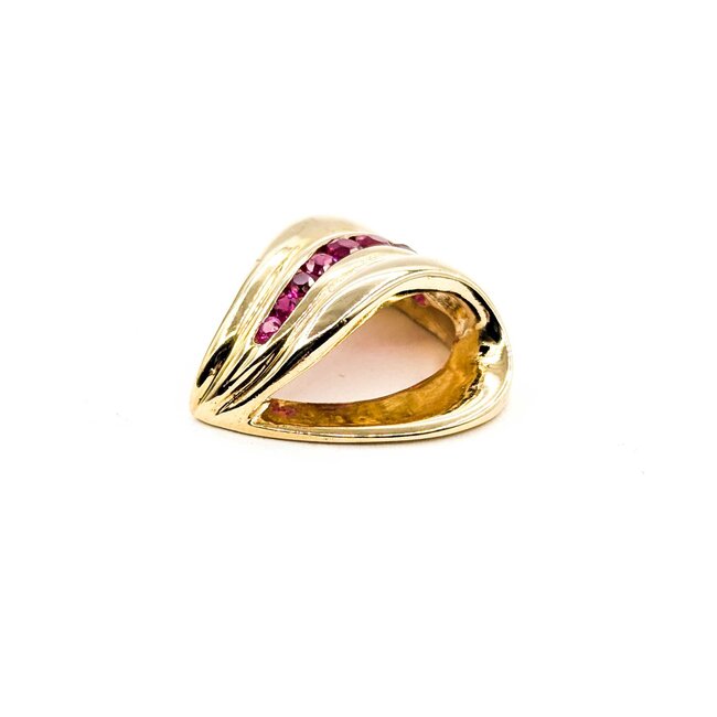 Pendant .25ctw Ruby 14ky 18x17mm 3.54g 225080075