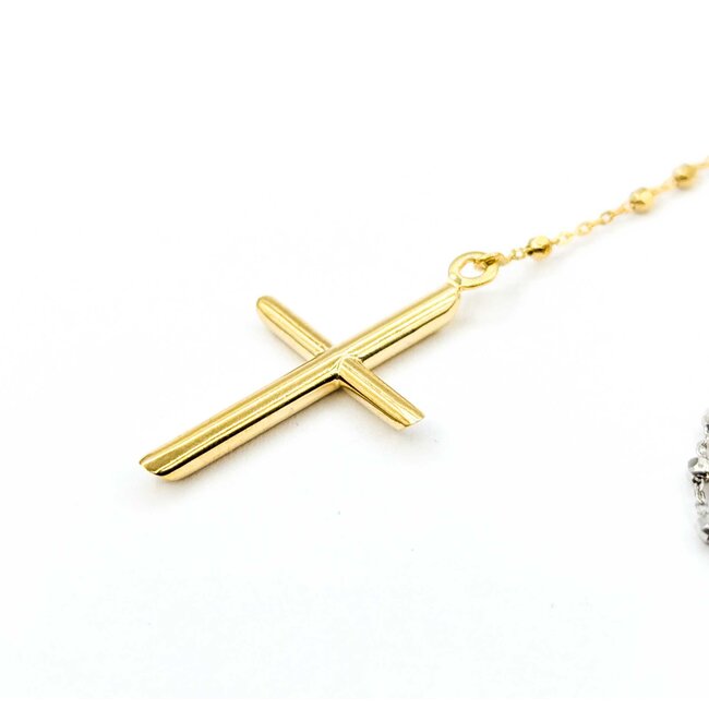 Necklace Rosary Rolo Link Lobster Clasp 14tt 1.8mm 17" 3.76g 125092002