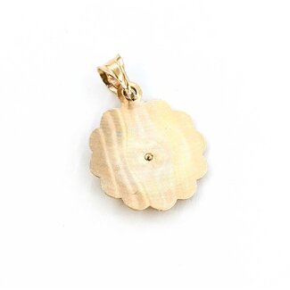 Pendant Virgin Mary Medallion 10ky 1x.75" 1.51g 125092018