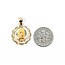 Pendant Virgin Mary Medallion 10ky 1x.75" 1.51g 125092018