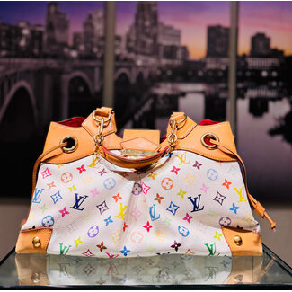 Handbag Louis Vuitton Ursula Blanc Monogram M40123 Takashi Murakami 125095044