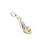 Pendant High Heel .12ctw Round Diamonds 14ktt 1.75x.5" 7.2g 125060128