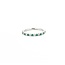 Ring Band .17ctw Round Diamonds .18ctw Emerald 14kw sz6.5 1.84g 125060133
