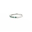 Ring Band .17ctw Round Diamonds .18ctw Emerald 14kw sz6.5 1.84g 125060133