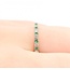 Ring Band .17ctw Round Diamonds .18ctw Emerald 14kw sz6.5 1.84g 125060133