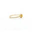 Ring East West .08ctw Round Diamonds .32ct Citrine 14ky sz7 1.74g 125060134